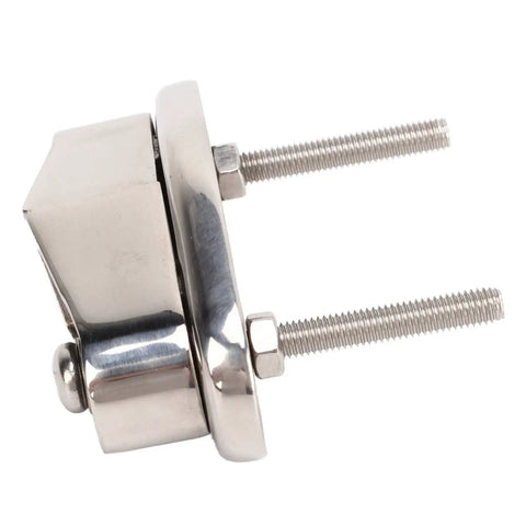 Straight Up Lightweight Stainless Steel Cam Clamps Offering Rock Solid Line Grip With Progressive Teeth And Smooth Polish for secure rope tension.