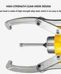 Beefy Heavy Duty Hydraulic Puller Tool Set With Hand Pump high-strength claw hook design for tight spaces