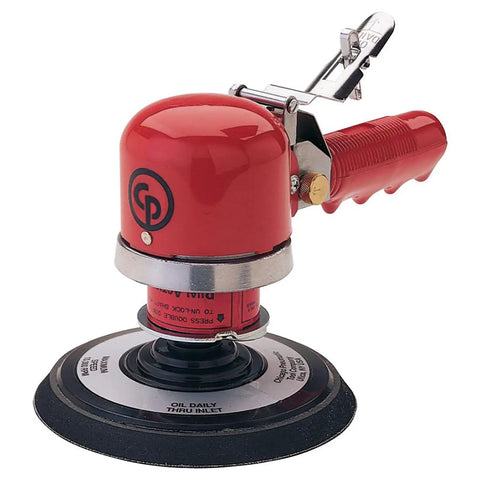 6 Inch Air Random Orbital Sander PSA Heavy Duty Dual Mode Rotary And Random Sanding 10000 RPM With Insulated Grip and Lock Off Throttle