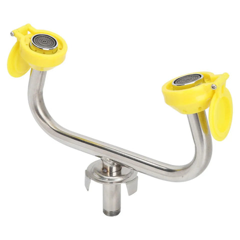 Emergency Eye Wash Station Faucet Mounted And Wall Mounted Portable Eyewash Unit with 304 Stainless Steel Nozzle