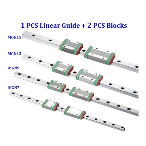 Kickstart Your DIY Precision Projects With This High Accuracy MGN7C Linear Guide Rail Kit Featuring Smooth Miniature Rails In 100Mm To 1000Mm Sizes Plus Durable Slide Blocks For Zero Maintenance And Superior Motion Control Every Time You Need It. MGN7 rail with 2 blocks