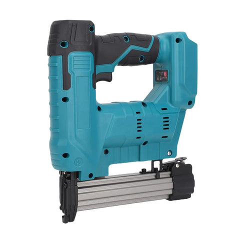 No Sweat 20V Cordless Brad Nailer And Crown Stapler Combo with handle, smooth trigger, for upholstery projects.