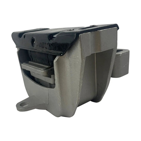 Upgrade Your Daily Driver With This Heavy Duty 3 Piece Engine And Transmission Mount Set. Engine mount close-up, silver steel construction.
