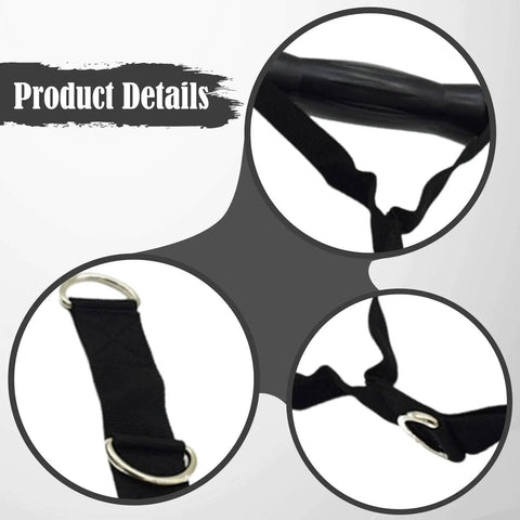 Close-up details of Beast Mode Heavy Duty Exercise Handle for Weight Lifting and Home Gym Workouts 60 cm length.