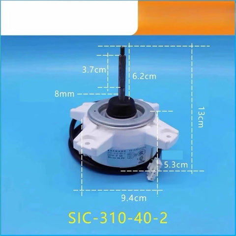40W 310V DC Brushless Fan Motor for Air Conditioning Units with dimensions for easy installation