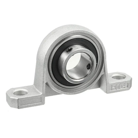 Four Pack KF004 Pillow Block Bearings, Flange Mounted Self Aligning Zinc Alloy Plummer Block For 20mm Bore close-up view