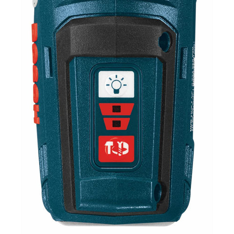 Close-up of control panel on 12V Max Brushless Three Eighths Inch Impact Wrench Bare Tool Ultra Compact Five Point Five Inch Head Lightweight