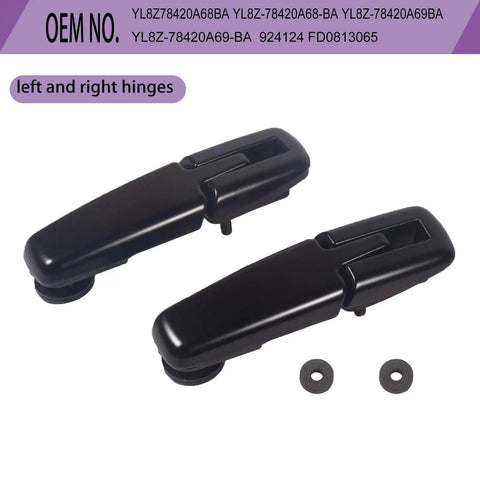 Ford Escape Rear Window Hinge Set Liftgate Glass Hinge Right and Left for 2001 to 2007 Mercury Mariner 2005 to 2007 2.0L 2.3L 3.0L YL8Z-78420A68-BA 924124 No-Fuss Direct Bolt-On Replacement, left and right hinges with screws.