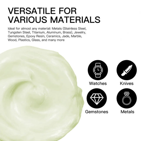 Pro Grade Heavy Duty Top Notch Professional Diamond Polishing Paste 3000 Grit lapping compound for various materials like glass and metals.