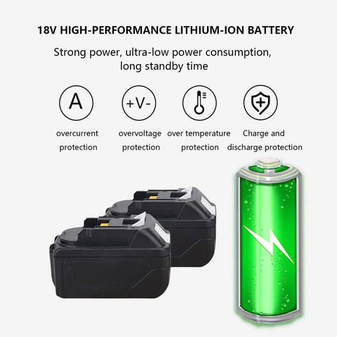 Rechargeable electric hydraulic crimping tool battery pack with 18V lithium-ion design for long standby time and strong power.