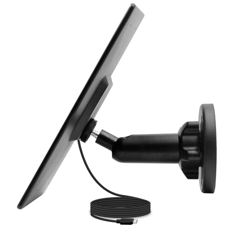 Side view of Rugged IP65 Waterproof Solar Panel Kit For Security Cameras With 10Ft Cable And Adjustable Mount 5V 3.5W USB