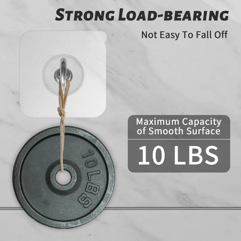 Heavy Duty Ceiling Hooks Waterproof Stainless Steel No Nail Needed Adhesive Hooks 4 Pack For Indoor Outdoor Use with weight