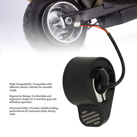 Electric Scooter Finger Throttle Replacement With Abs Thumb Accelerator For 130X Model Slip Grip Design viewed from the side