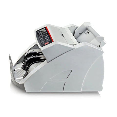 High Speed Money Counter Bill Counter With UV And Magnetic Counterfeit Detection featuring side view design