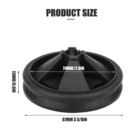 Beefed Up Three And Three Eighths Inch EPDM Rubber Garbage Disposal Splash Guard Replacement For Evolution Series QCB AM