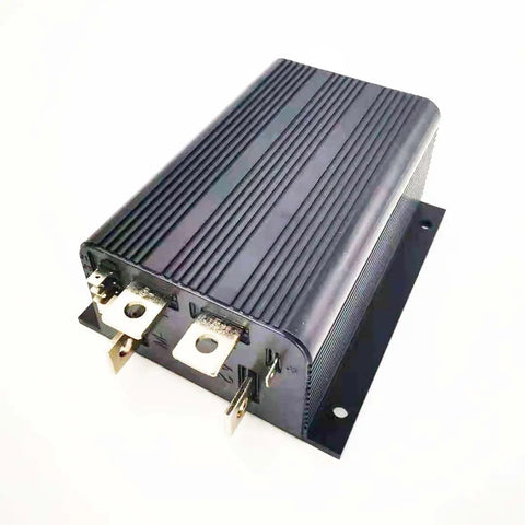 Dingli Motor Controller DL 00000693 Heavy Duty Replacement For Hydraulic Scissor Lift Drive System showing angled view with connectors.