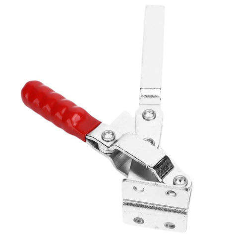 Stainless Steel Toggle Clamp With 180kg Clamping Power Adjustable Lever Opens 65 To 90 Degrees Plastic Handle Cover