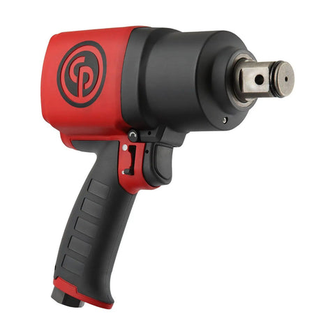 Built Tough Three Quarter Inch Air Impact Wrench With Comfort Pistol Grip, heavy-duty pneumatic tool with ergonomic handle.
