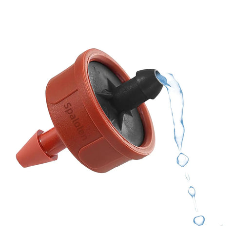 30 Pack 1 GPH Pressure Compensating Drip Emitters For Spot Watering Self Cleaning Constant Flow Irrigation Heads in use.