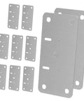 Stainless Steel Hinge Repair Plate Kit For Cabinets And Doors 10 Sets Easy To Use Quick Fix Reinforcement Plates For Kitchen Cupboards