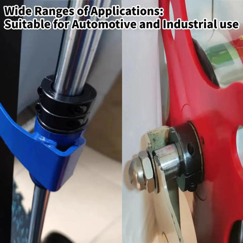 Double Split Shaft Collar Clamp On 1 Inch Bore, Carbon Steel With Black Oxide Coating, 2 Piece Set Screw Locking Collar, Easy Install, 1.75 Inch Outside Diameter, 0.5 Inch Height, Includes 2 Pieces on shafts in automotive and industrial use