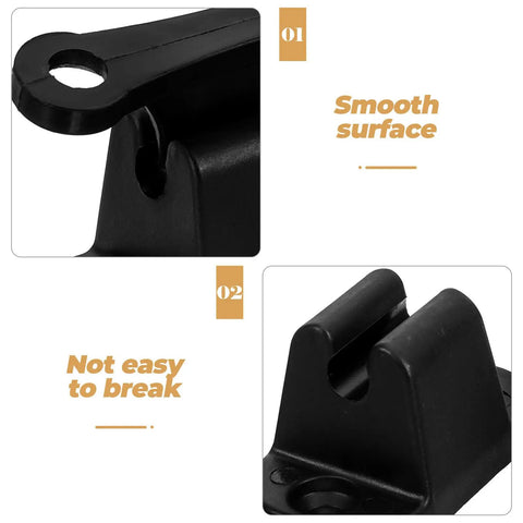 Close-up of Premium T-Shaped Nylon Trailer Door Catch For Rv Camper, showing smooth surfaces and durability features.