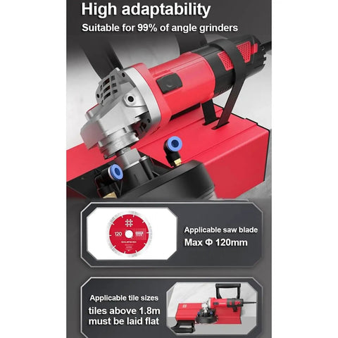45 Degree Quick Cutting Chamfer Machine With Water Pump Electric Tile Beveling Tool 120mm Blade Adjustable Heavy Duty Beveler