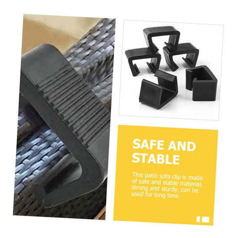 Outdoor Furniture Clips For Rattan Sofas And Wicker Chairs No Hassle Easy Install Patio Sectional Fasteners black clips