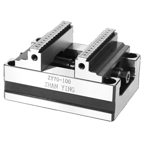 Badass Self Centering CNC Vice Setup With Dead Tight 4 5 Axis Turntable Fixture Kit Featuring Smooth Flat Jaw Grips For Killer Machining Jobs In Crisp White
