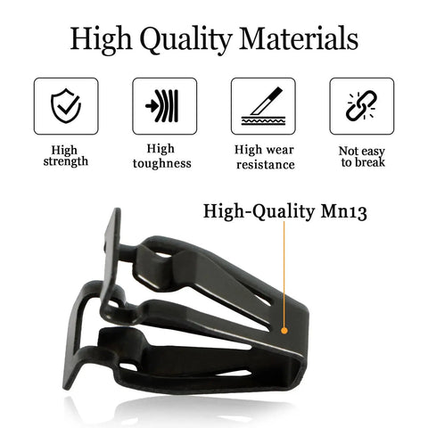 Right Or Left Roof Sun Visor Clip Retainer For Edge Fusion MKX Transit Durable Mn13 Material with high strength and wear resistance