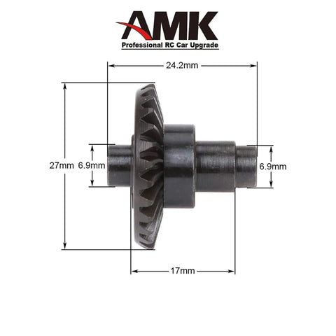 Diagram of Beefy Heavy Duty Overdrive Bevel Gear Set 30/8T for 1/10 Scale RC Crawlers AR44 AR45 Capra Portal Axles Stainless Steel