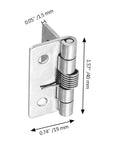 Luomorgo cabinet hinge, stainless steel spring-loaded self-closing, 1.5-inch length.