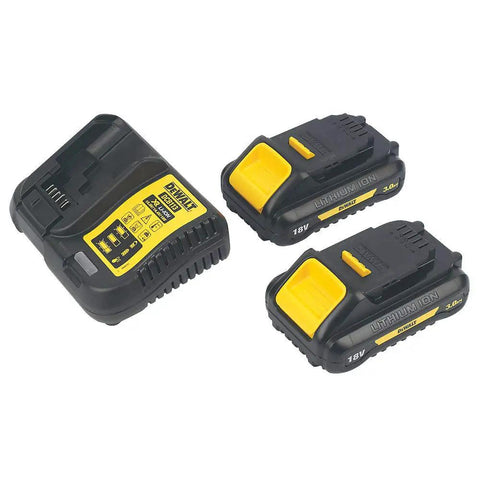 Heavy Duty 18V Cordless Hammer Drill Brushless Motor Kit With Two 3.0 Ah Lithium Ion Batteries and compact charger setup