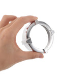 Electric Meat Grinder Replacement Parts Aluminum Alloy Grinder Tube For Home Kitchen Sturdy Meat Mincer Spare Tool Kit To Speed Up Grinding And Make Sausage Like A Pro, silver ring close-up