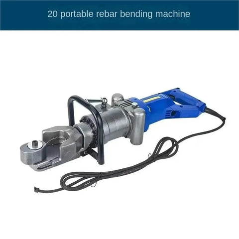 AOXHUGB Portable Electric Rebar Bender For 16Mm Steel Bars showing heavy-duty hydraulic iron bending machine with compact design.