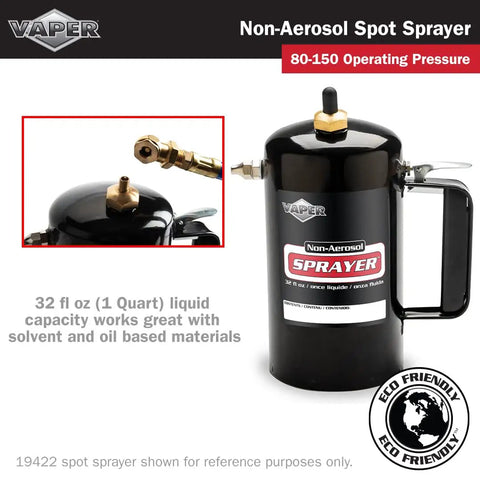Red Spot Non Aerosol Sprayer 32 Oz Refillable Rebuildable Spray For Safe Spot Cleaning Propellant Free Not For Paint Or Flammable Propellants Kit 19420 Includes 19420 Rebuild Kit showing 32 fl oz capacity and eco-friendly badge