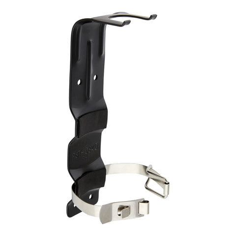 Replacement Fire Extinguisher Bracket Black Corrosion Resistant Powder Coated Steel Wall Mount Marine And Vehicle Holder