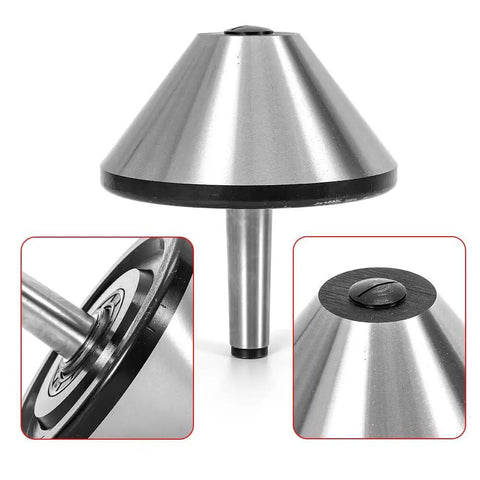 6 Inch MT3 Bull Nose Live Center For Lathe With Morse Taper No 3 75 Degree 5 29/32 Inch Shank Beefy Heavy Duty Machining Tool