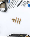 Brass Cylindrical Barrel Hinges For Concealed Jewelry Boxes And Cabinets with DIY tools in background