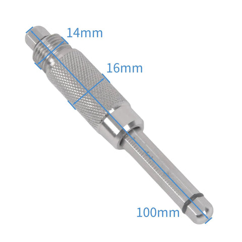 14mm Top Dead Center Timing Gauge TDC Tool for Spark Plug Thread with dimensions, stainless steel engine timing locator