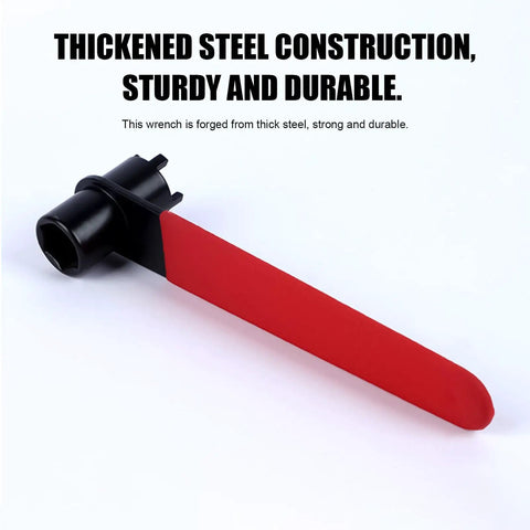 Knock Out Double Head Angle Grinder Wrench With Four Claw Grip And Hex Socket For Dead Simple Accessory Swaps And Fast Tiling Or Metalwork Disassembly Without Breaking A Sweat Today, thick steel construction.