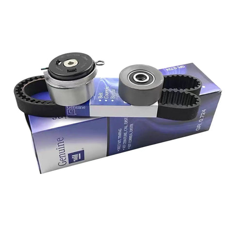 Timing Belt Tensioner Kit For 1.6L And 1.8L Engines on box, includes tensioner, pulley, and belt