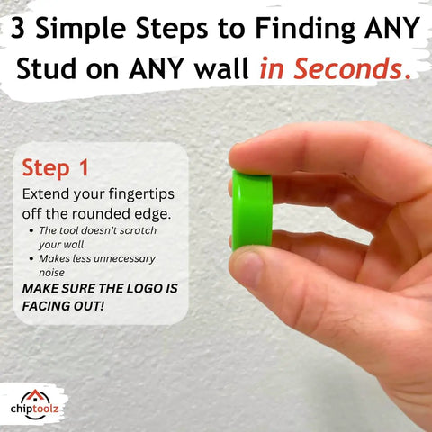 Nifty Pocket Friendly Neodymium Magnet Stud Finder For Drywall And Plaster Walls Completely Battery Free on a hand.