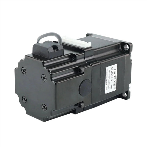 NEMA 23 stepper motor with permanent magnet brake, 4-lead, 56mm frame, black housing