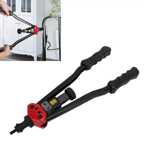 16 Inch Hand Blind Rivet Nut Setter Kit With 10 Mandrels For 110 Thread Inserts Heavy Duty Tool Set in close-up view