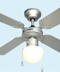 Ceiling fan with Rough Service 100W LED Light Bulb for Garage, Shop, and Ceiling Fans, bright illumination