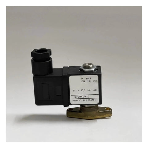 Electric Solenoid Valve Spare Part For Industrial Air Compressors And Screw Compressors Pro Grade Durable Performance For Replacement And Maintenance In Heavy Duty Applications, black valve body with brass base