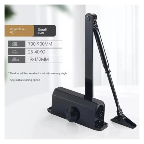 Automatic Door Closer With Adjustable Speed Fits 25Kg To 85Kg Doors For Smooth Quiet Soft Closing Buffer And No Slam Closures Plus Durable