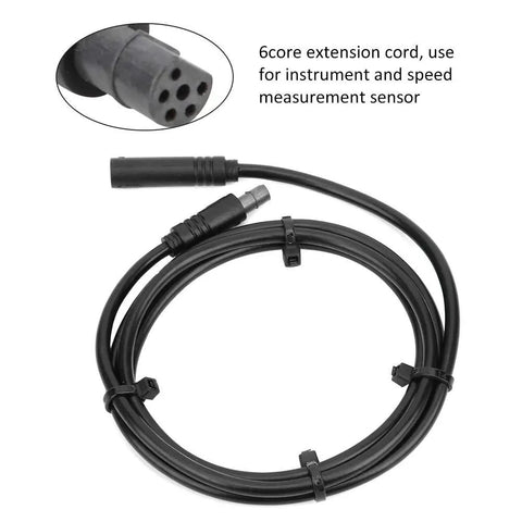 6 Core Speed Sensor Extension Cable For Mid Motor E Bike Drive Systems Instrument Connector For TSDZ2 And Similar Systems Durable Flexible Wiring.