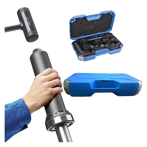 DIY Friendly Universal Bearing Install Set TMFT24 Timing Tool Compatible Fitting Tool Kit with case and handle, 10-55 mm range.
